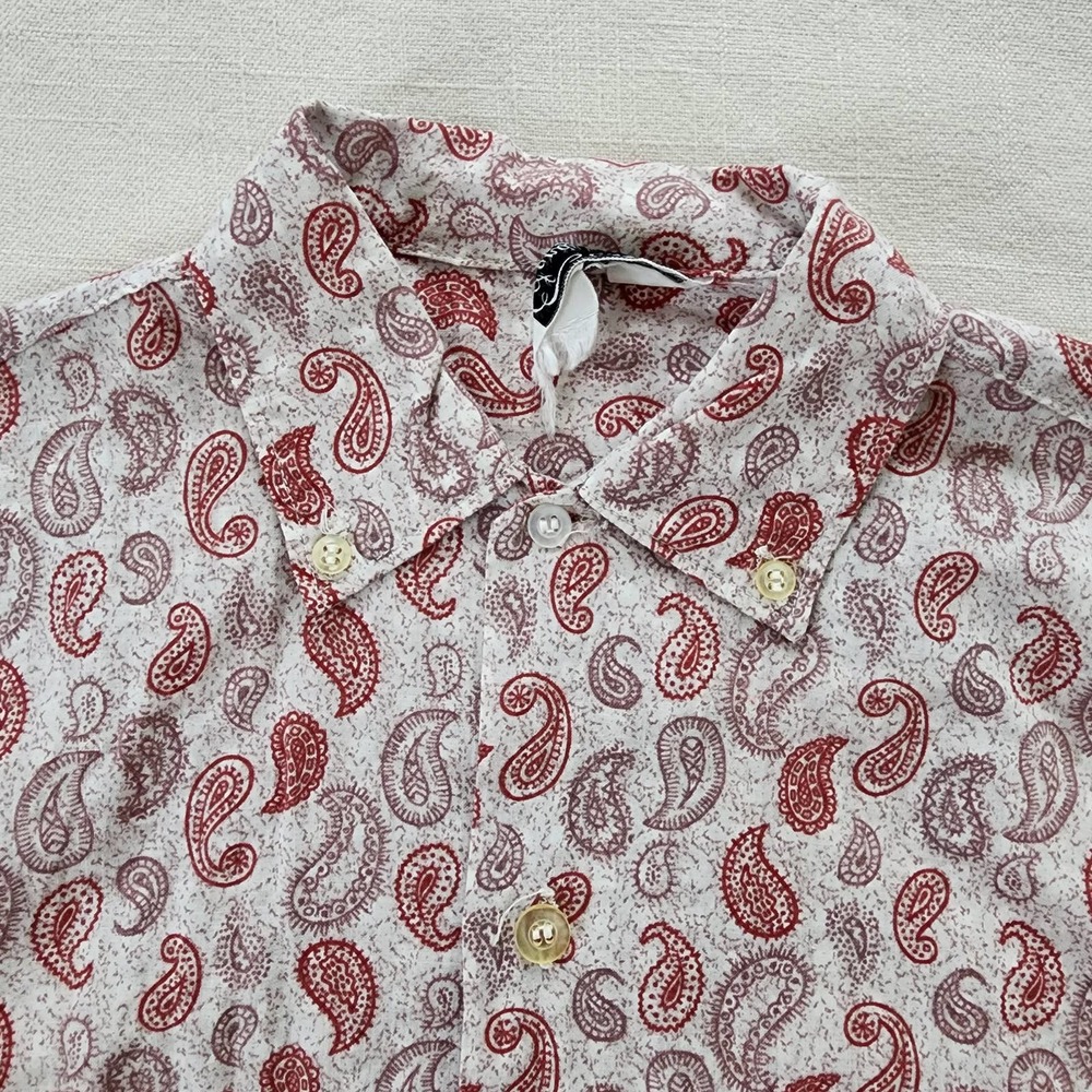 Vintage Paisley Buttondown Long Sleeve kids 12